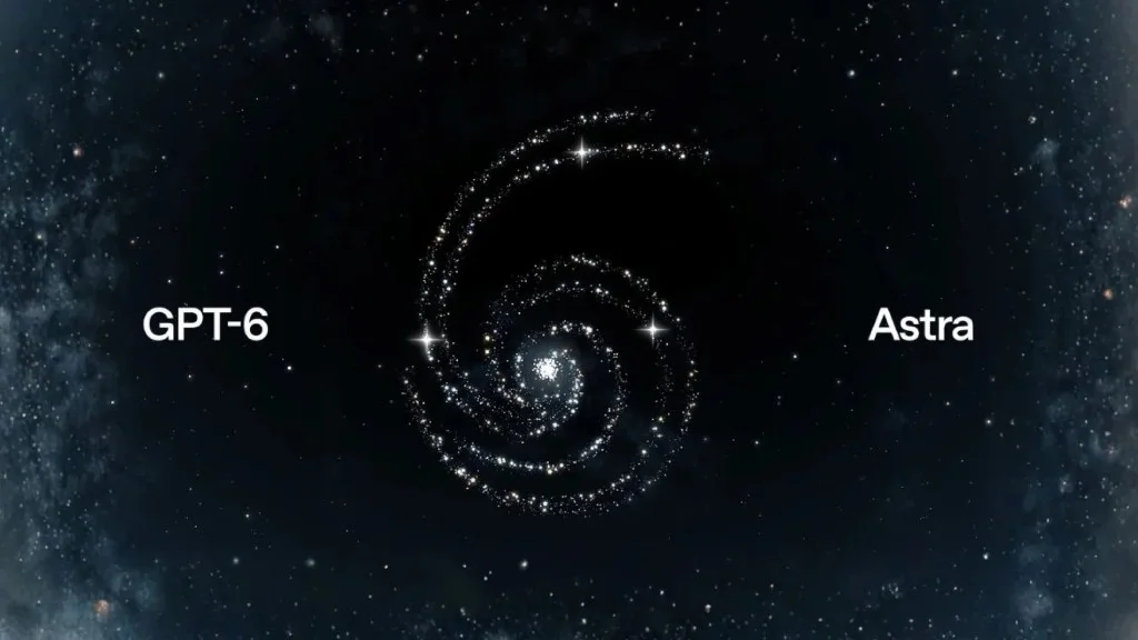 Carátula GPT-6 Astra: galaxia espiral sobre fondo espacial con el texto GPT-6 Astra