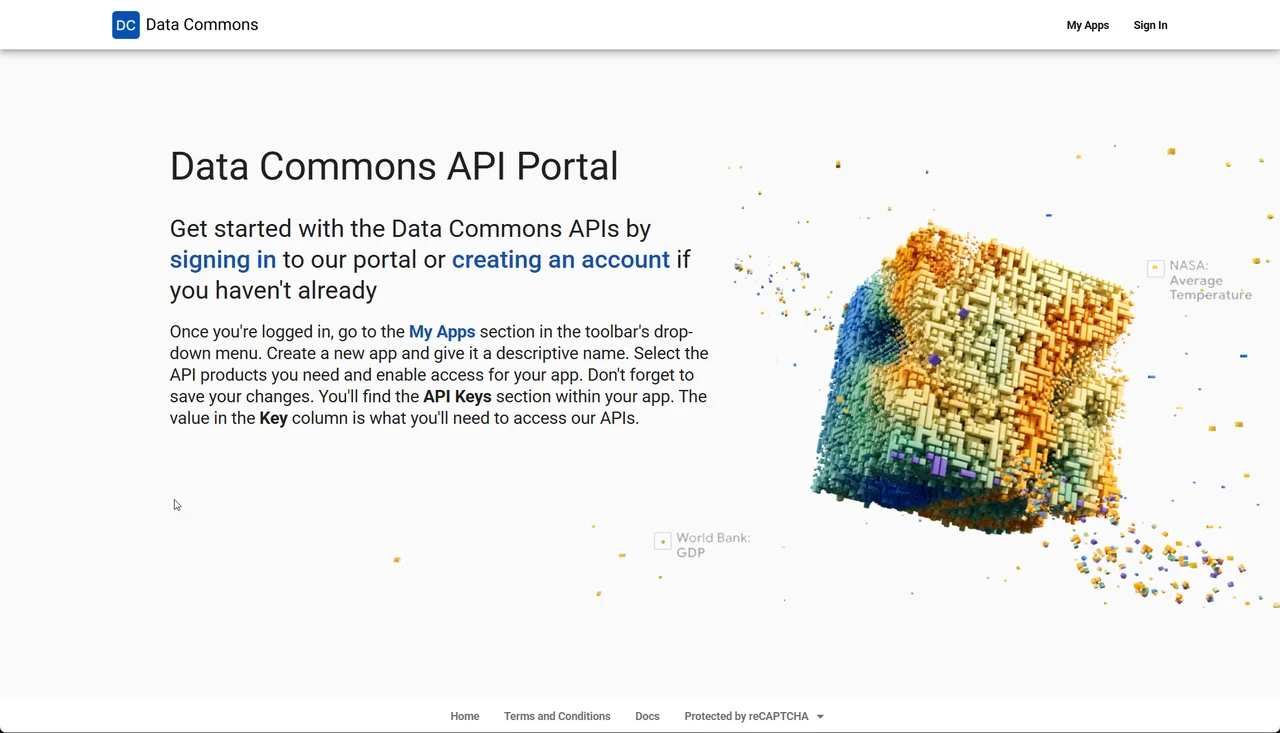 Gráficos y visualización de datos creados con el MCP de Data Commons