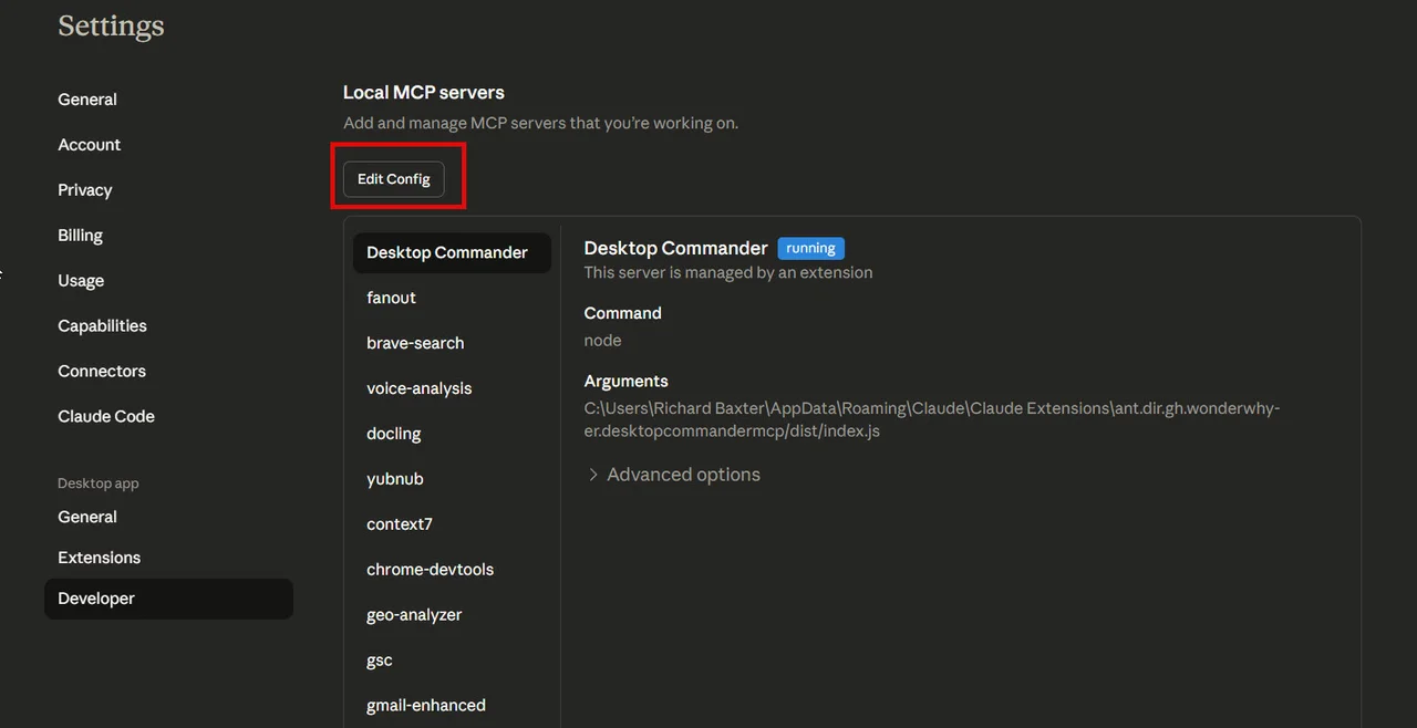 Configuración de Gmail MCP en Claude Desktop para analizar correos