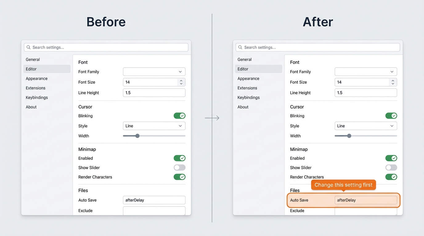 Imagen 5: Comparación de antes y después que muestra una captura simple a la izquierda y la misma captura con anotaciones en naranja añadidas por Gemini a la derecha