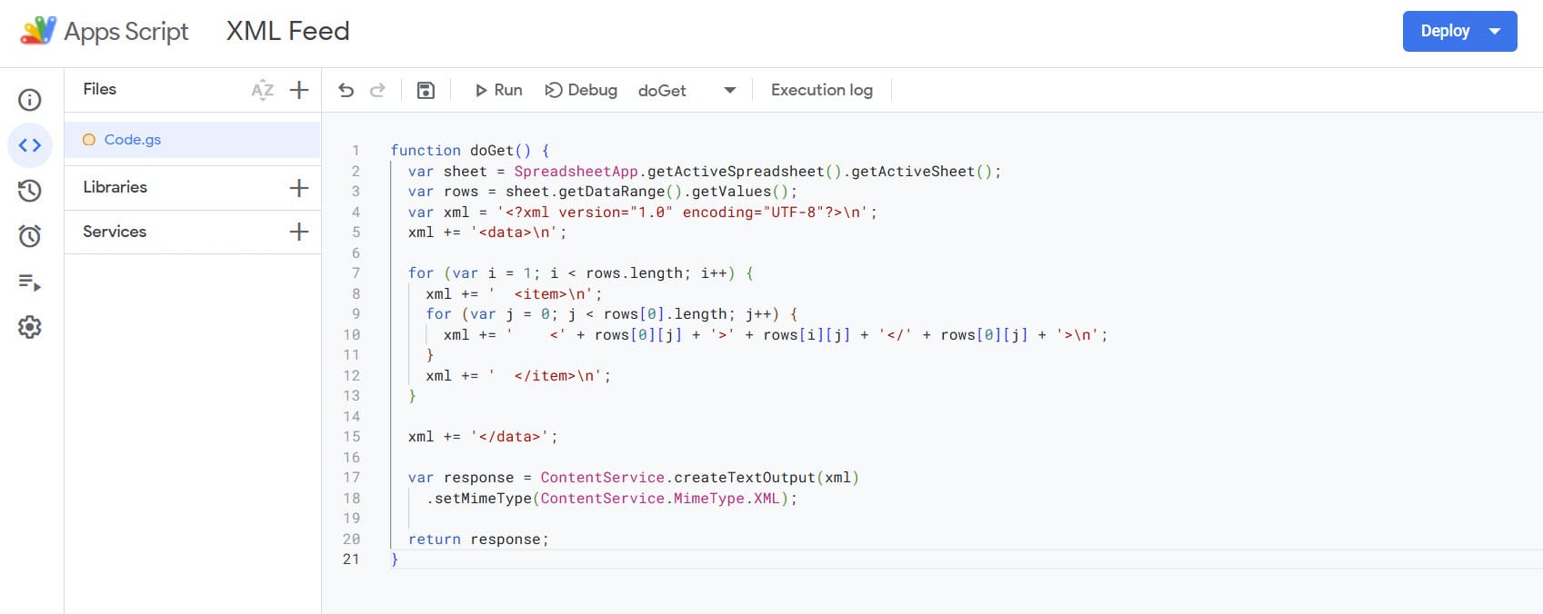 Imagen 2: Apertura del editor de Apps Script en Google Sheets