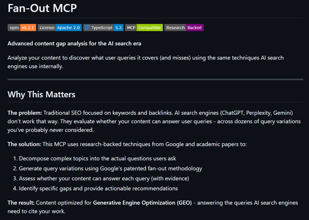 Imagen 4: Fan Out Query Analyser en Github