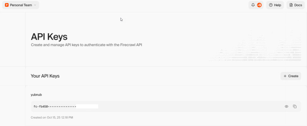 Imagen 2: dónde conseguir una clave de API de Firecrawl