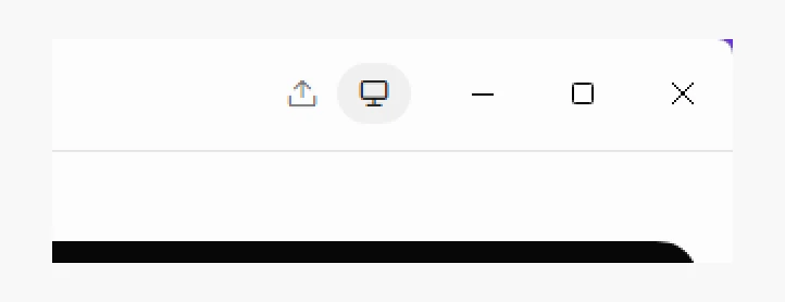 Icono de monitor en la barra de Grok Bot para abrir el Agent Computer de ese Bot