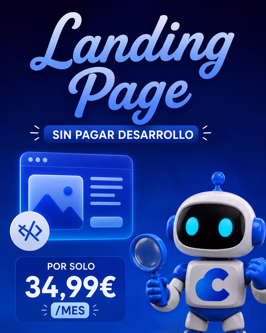 Oferta julio: landing page sin coste de desarrollo